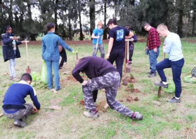 Création d’une mini forêt sur les parcelles du lycée