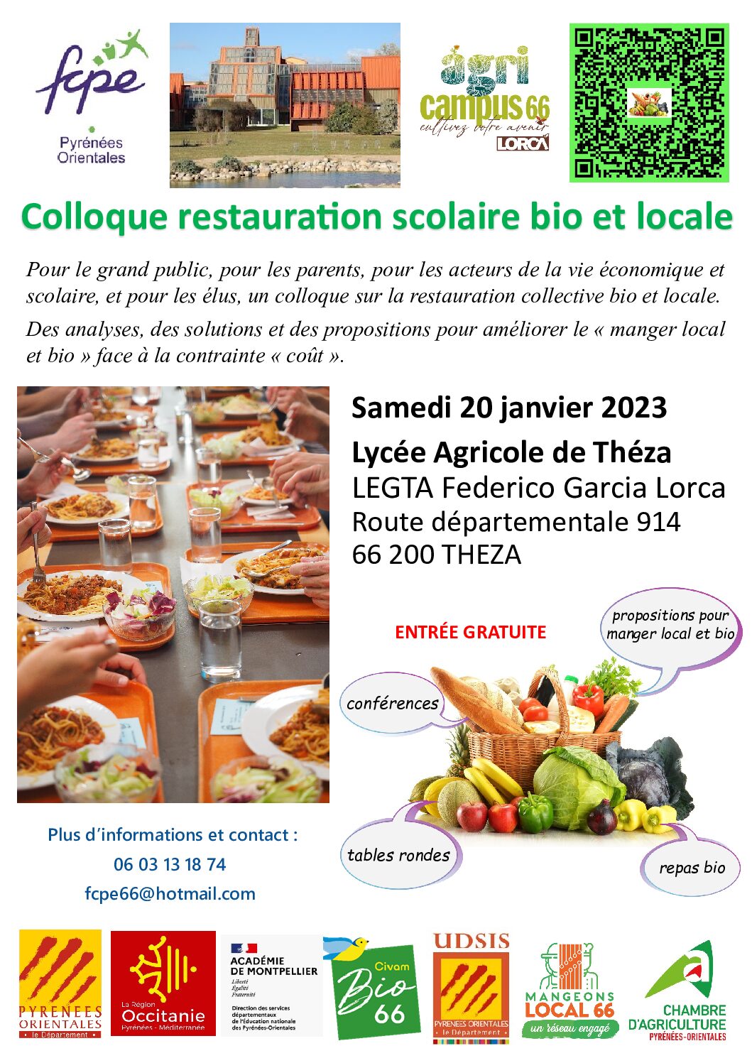 Colloque restauration scolaire bio et locale