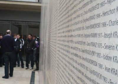 Devoir de mémoire pour les élèves au mémorial de la Shoah