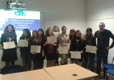 Rencontre avec les Maîtres d’apprentissage et remise des diplômes de la section Fleuriste