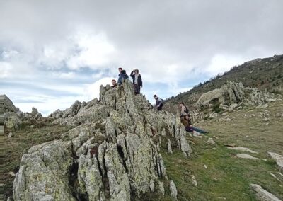 Les 1ère STAV sur la crête frontière des Albères, lieu d’étude remarquable