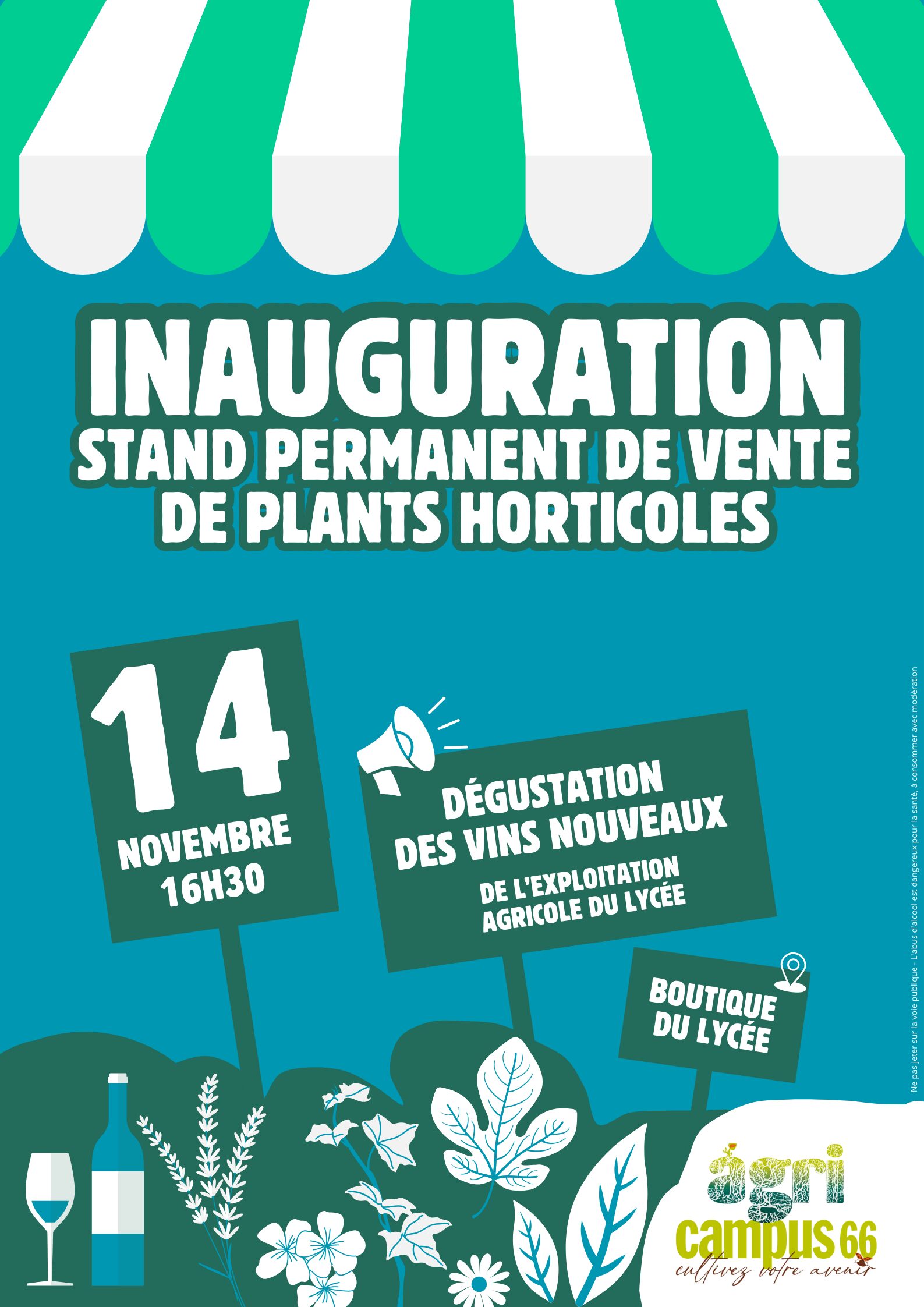 Inauguration stand de vente de plants horticoles