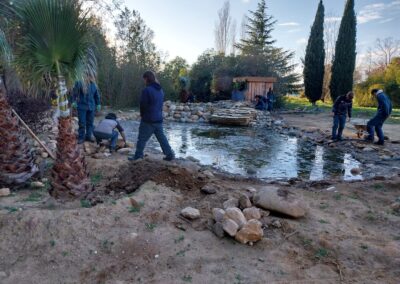 Le projet d’aménagement de la mare du lycée de Théza